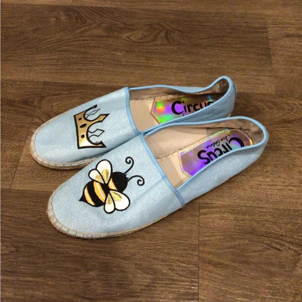 Circus by Sam Edelman Blue Patchwork Espadrilles